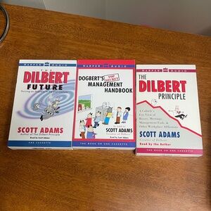 Set of 3 Dilbert Audio Books on Cassette Scott Adams